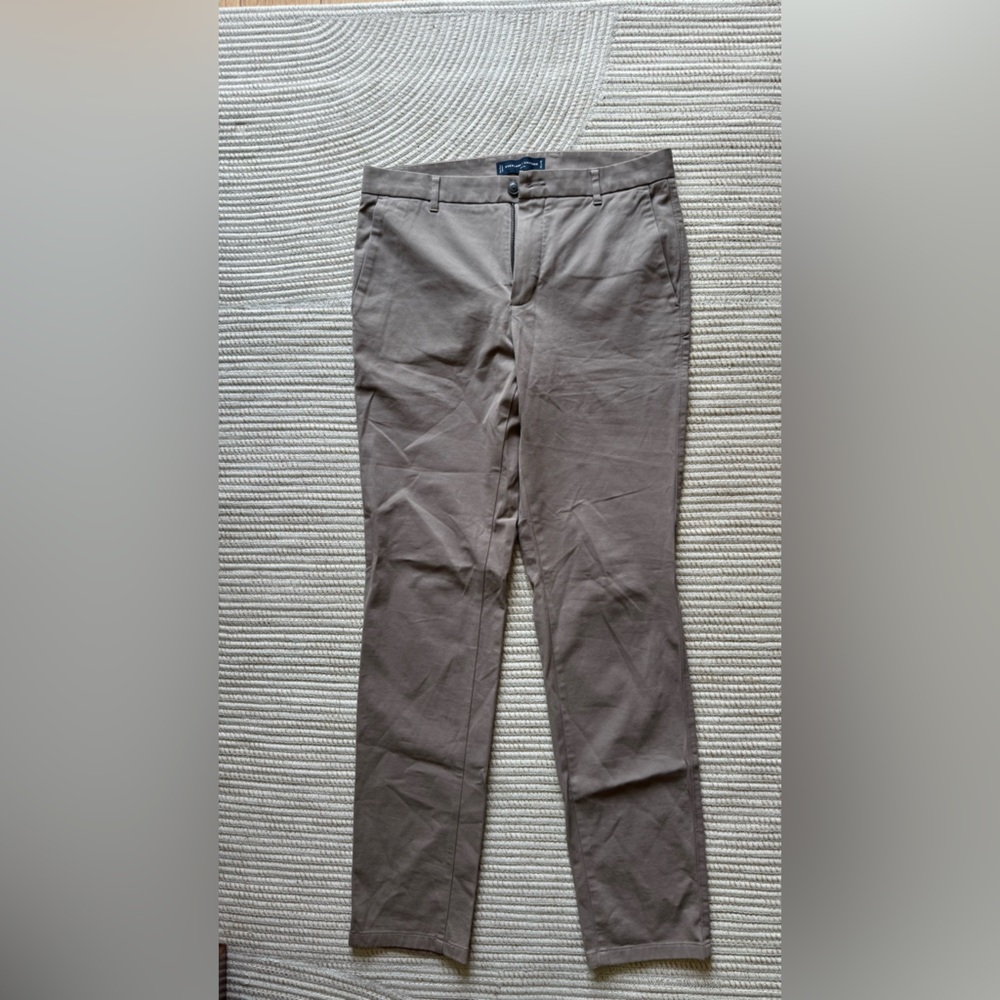Everlane Uniform Performance Chino Slim Fit Pants Brown 33x34